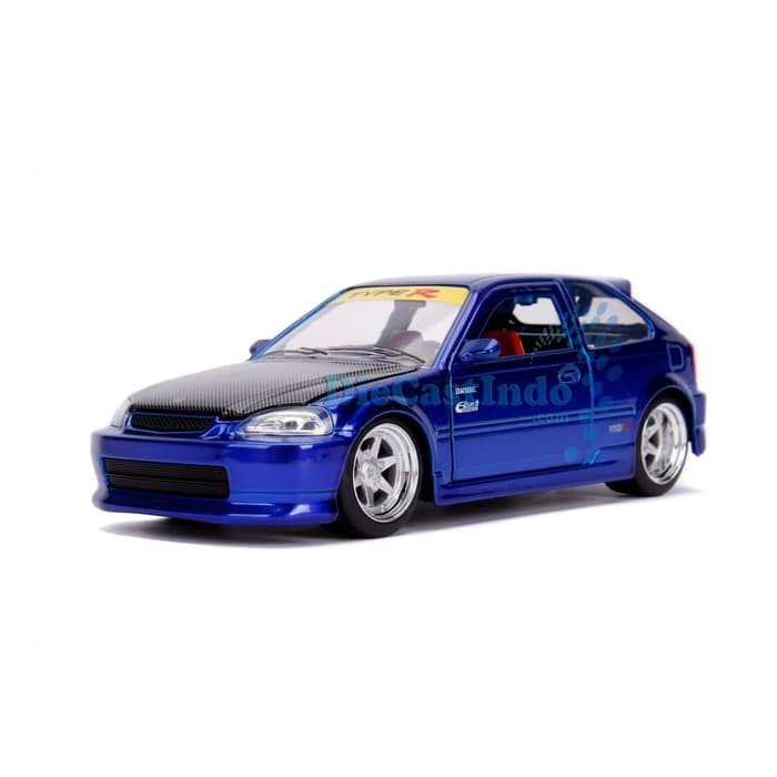 dct631 Jada JDM Tuners 1997 Honda Civic TypeR Biru Skala 1:24