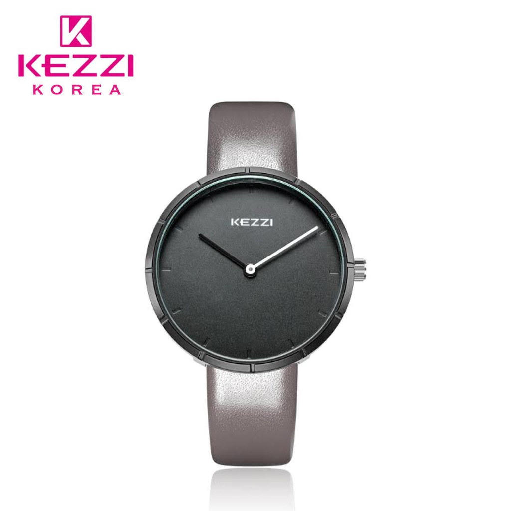 Kezzi Korea 1895 Abu Abu - Jam Tangan Fashion Wanita dan Pria - Model Analog