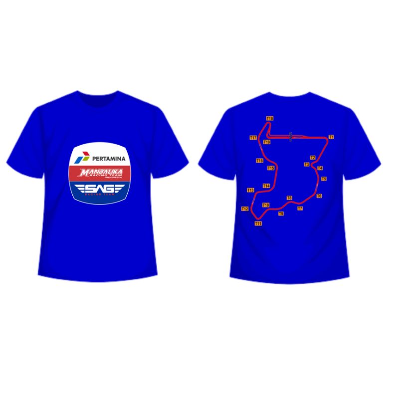 kaos katun lenggan pendek //MANDALIKA// ORIGINAL