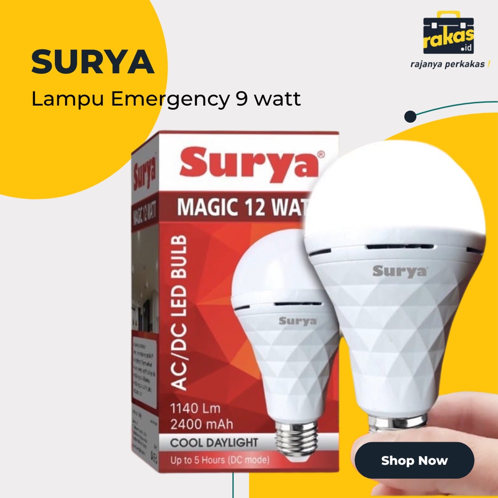 Lampu Emergency Surya 9 watt berkualitas