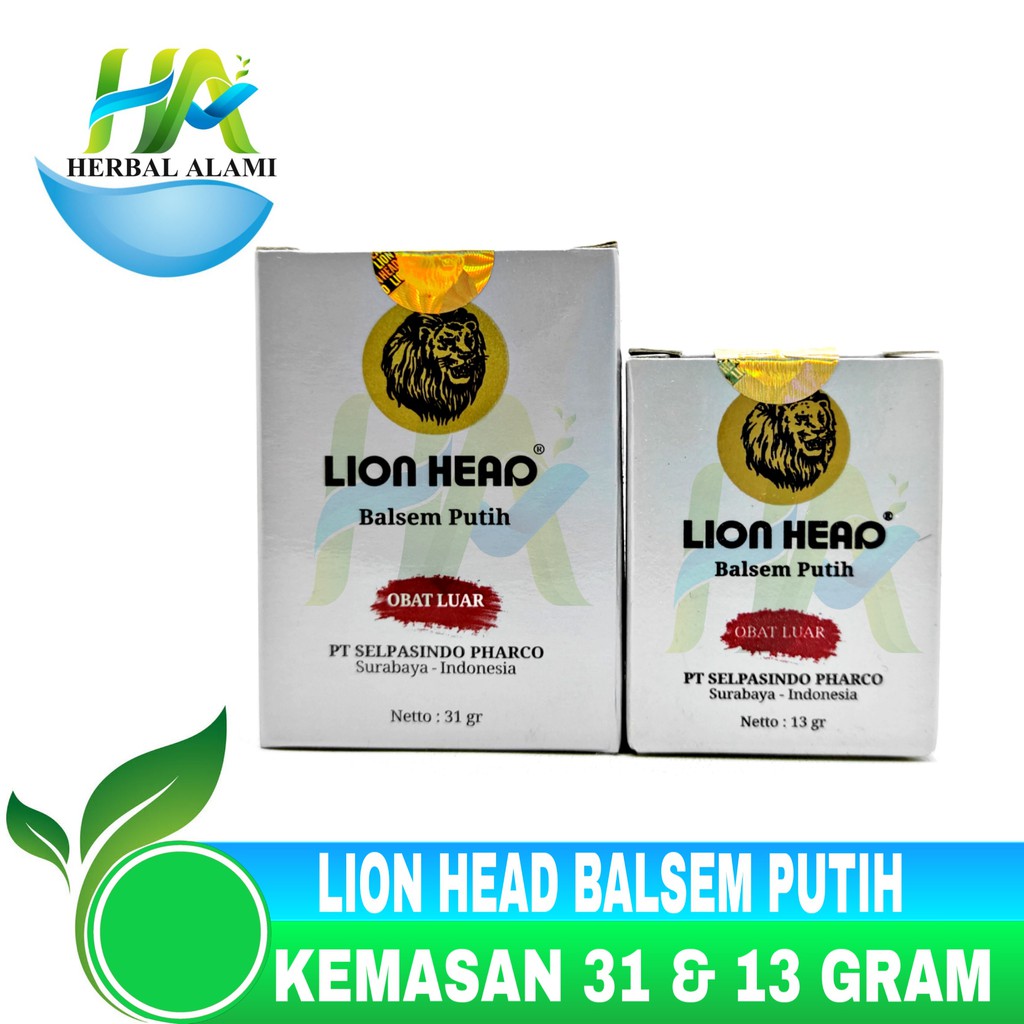 Balsem Putih Lion Head - Obat Gosok Sakit Pinggang Pegal Linu