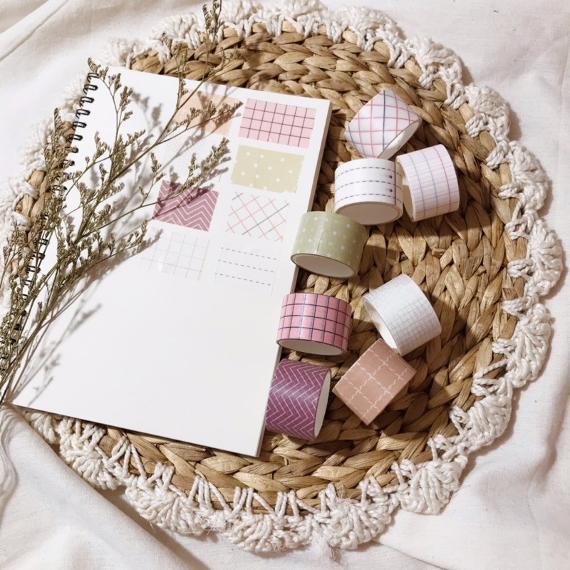 

DIY061 washi tape (random)/ jurnal kit/ dekorasi jurnal/bujo/bullet jurnal vintage