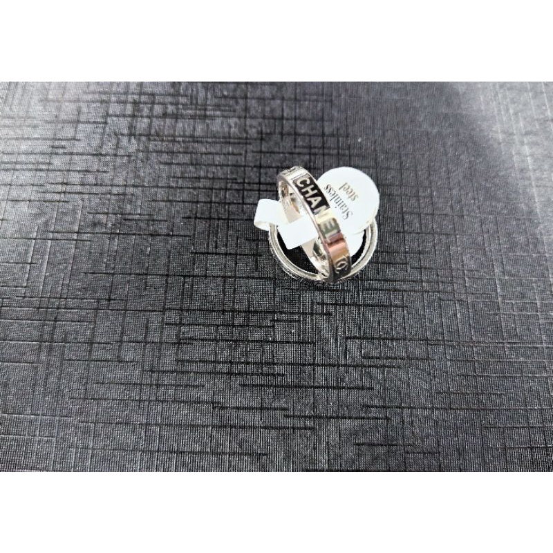 Cincin Titanium Merk CHANEL Silver grosir isi 36 pcs