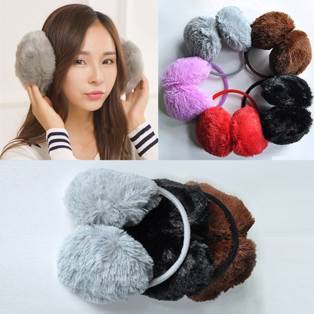 IMPORT MOLLAD Earmuff fur Behind Head ear warmer bulu belakang kepala earmuff