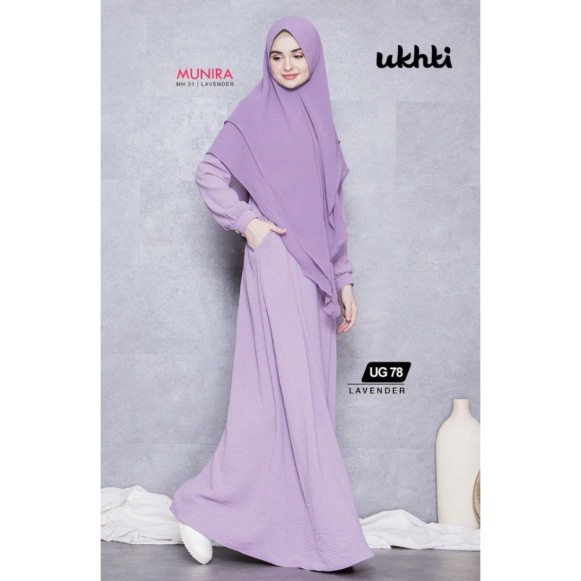 [Reiby] Gamis Polos Premium Ori Ukhti Material Air Flow Adem UG78 by Ukhti Munira