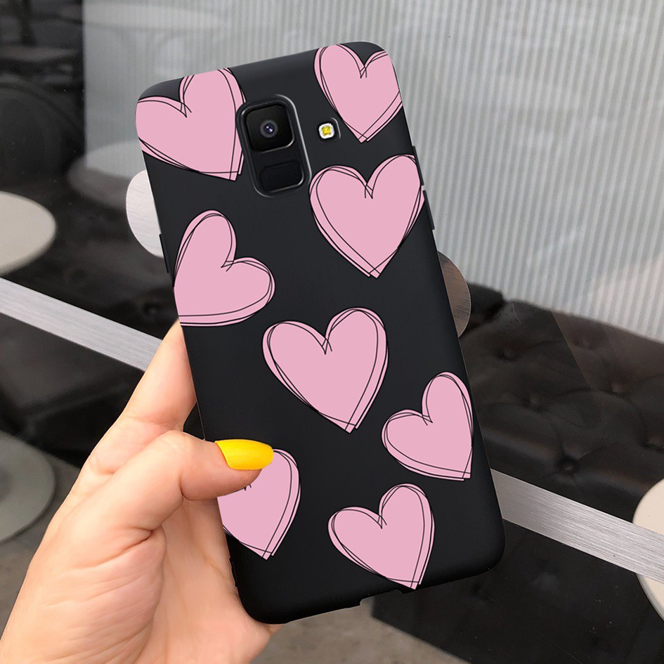 Love Heart Casing Samsung Galaxy J6 J6+ A6 A6+ A6 Plus 2018 Case Couple Silicone Cover Samsung A6Plus J6Plus A 6 J 6 Case-6
