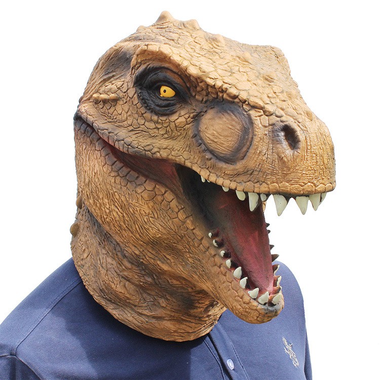 TOL-27 topeng latex karet godzilla kepala dinosaurus jurassic world halloween