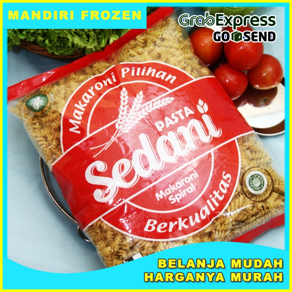 

SEDANI Makaroni Spiral 1kg - Pasta Instan