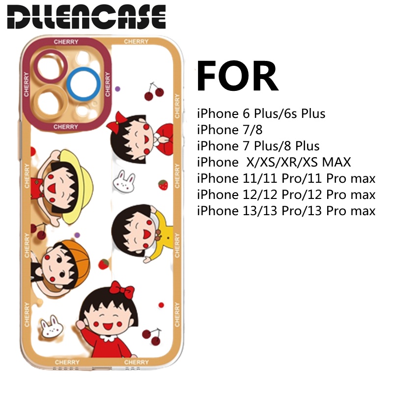 Dllencase Casing Soft Case TPU Motif Kartun For iPhone 14 13 Pro Max / 6 + / 6s + / 7 / 7 + / 8 / 8 + / X / XS / XR / XS Max / 11 / 12 / 13 / A2 Pro Max