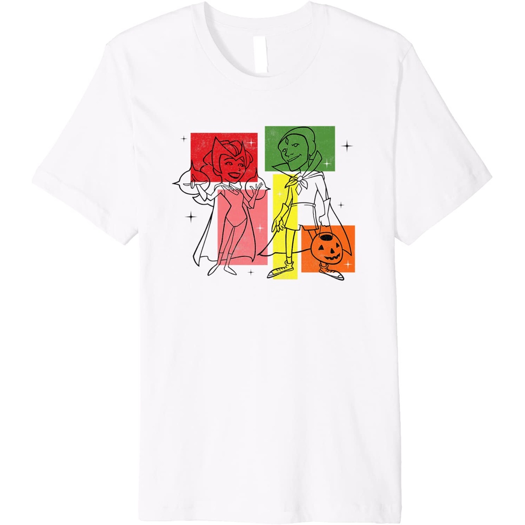 Kaos Marvel WandaVision Wanda & Vision 50s Premium T-Shirt