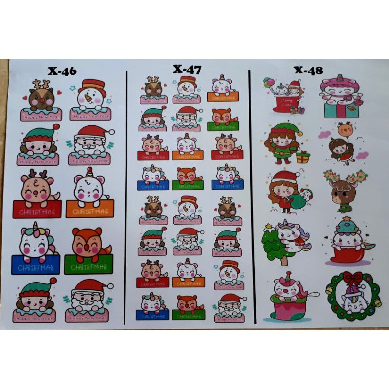 

edible stamp/ edible picture/ stiker makanan / christmas / natal 3