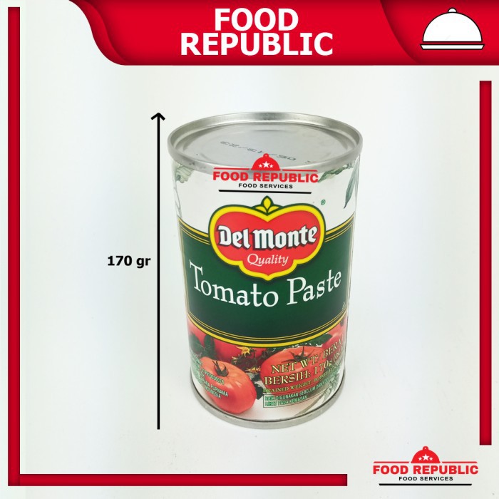 DEL MONTE TOMATO PASTE 170 GR - DELMONTE SAUS PASTA TOMAT KALENG HALAL