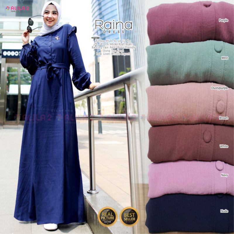 RAINA DRESS ORI BERLABEL ALILA