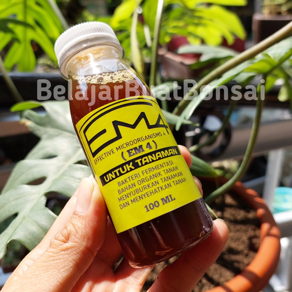 EM4 Mikro Organisme Pertanian Pupuk Organik Cair Tanaman Repack 100ml