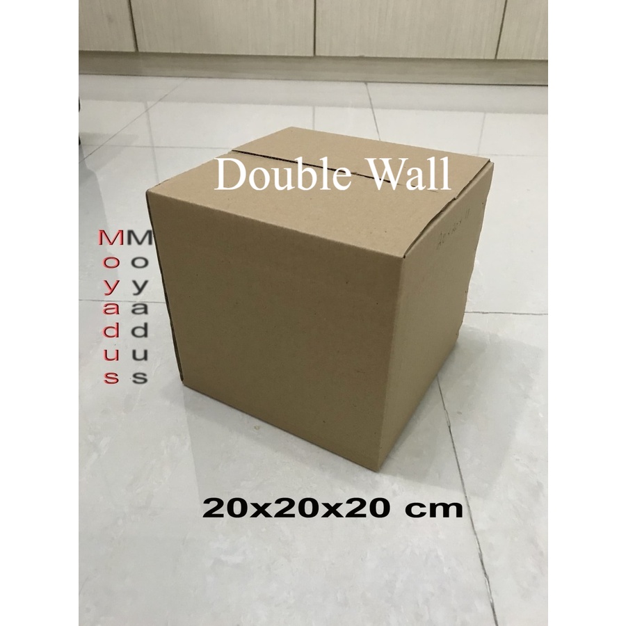 

kardus/karton/box uk. 20x20x20 cm untuk packing, DOUBLE WALL