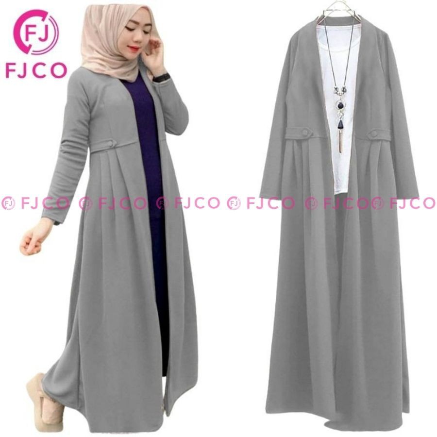 FJCO - Cardigan Oversize Jumbo Wanita Terbaru Korea Style Long Cardi Ravina Cardigan ootd Hijab