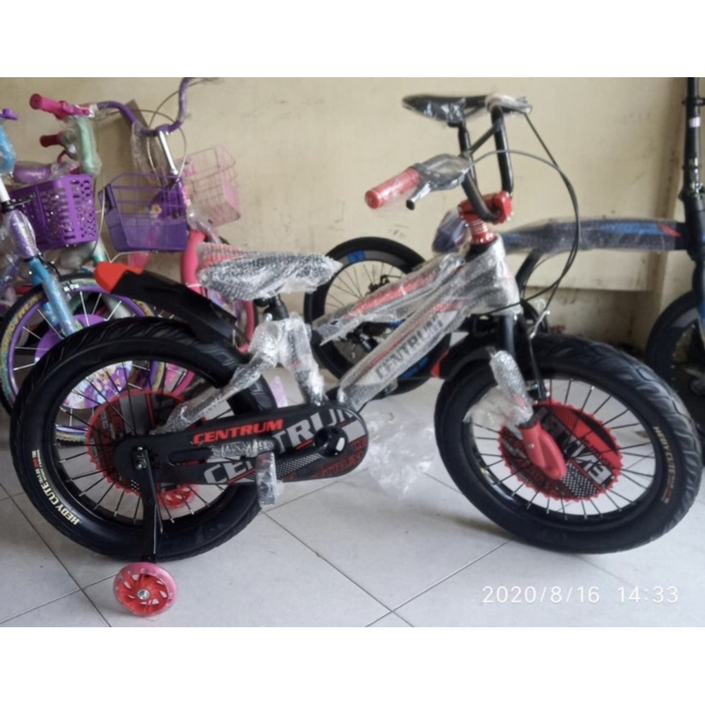 Sepeda Anak BMX Centrum 18 Ban Besar Roda Samping Nyala
