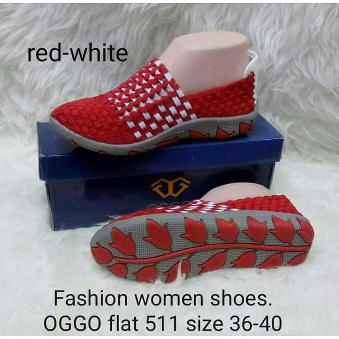 Kualitas Terbaik SEPATU RAJUT SEPATU ANYAM SEPATU FLAT WANITA OGGO 511 ORIGINAL ON SALE