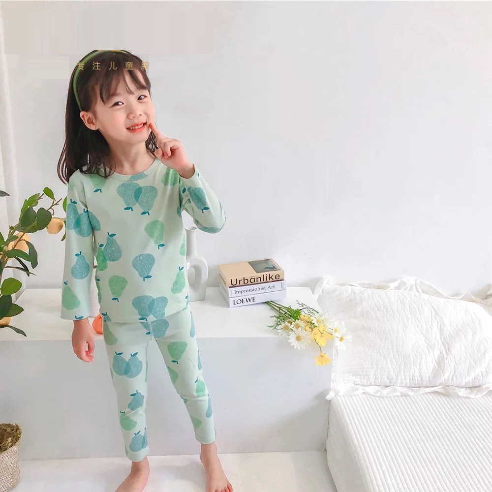 BAJU TIDUR ANAK PIYAMA ANAK  LUCU SETELAN KOREAN STYLE PREMIUM LEMBUT LAKI-LAKI KI