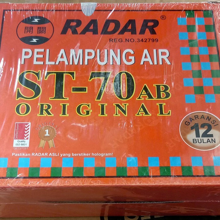 Radar pelampung air tangki toren atau bak air. St 70 AB ORIGINAL