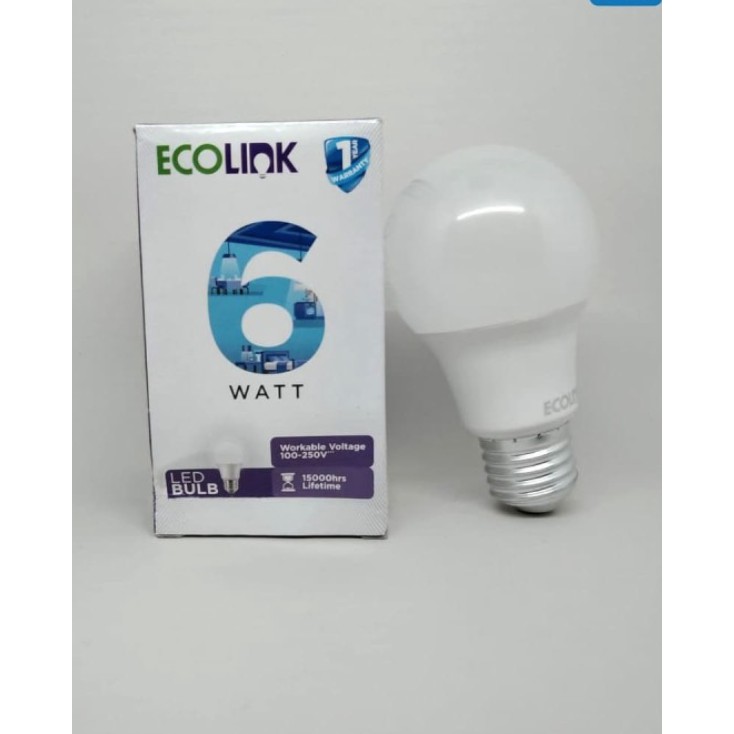 Lampu LED Bulb Ecolink 6 watt 6w 6watt
