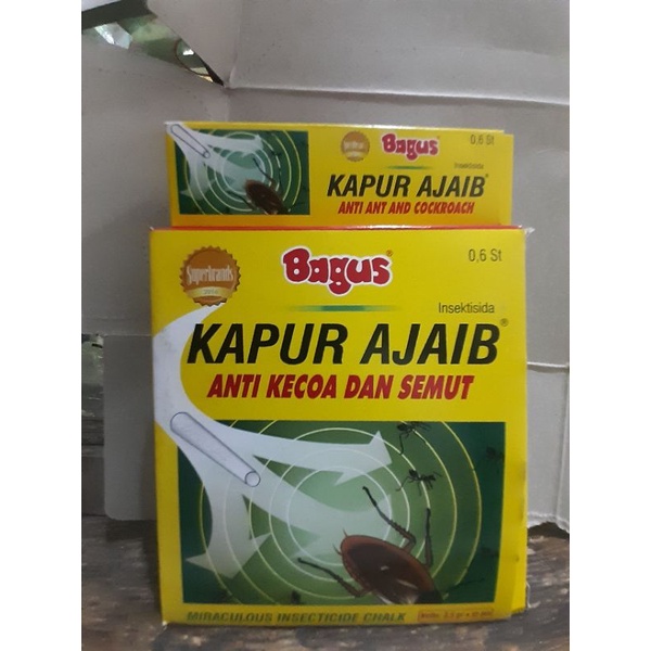 Kapur Ajaib Bagus racun semut dan Kecoa kemasan kecil ( isi 2 kapur) dan besar (12 kapur)
