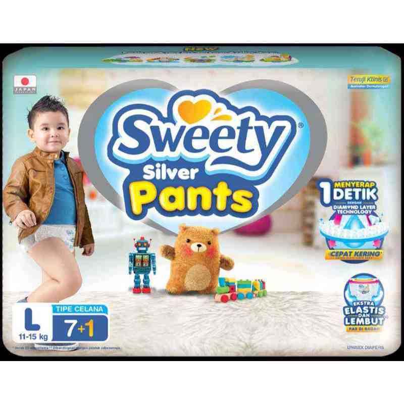 SWEETY SILVER PANTS S9+1/ M 8+1 / L7+1 / XL6+1