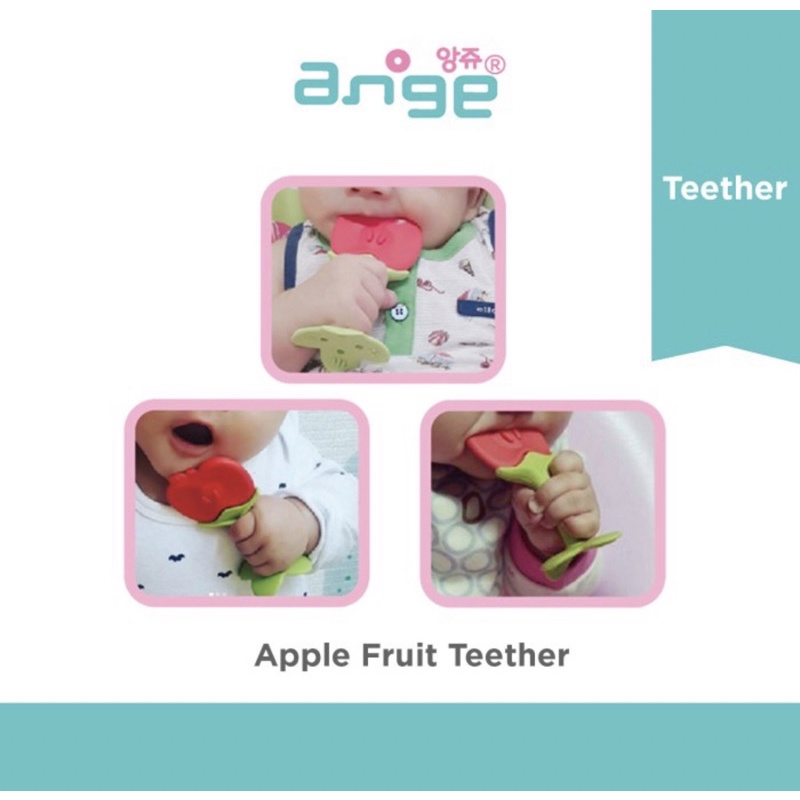 ANGE Fruit Teether With Clip And Case - Gigitan Bayi