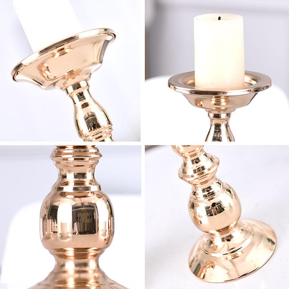 Populer Tempat Lilin Dekorasi Rumah Hiasan Meja Metal Holder Candlestick