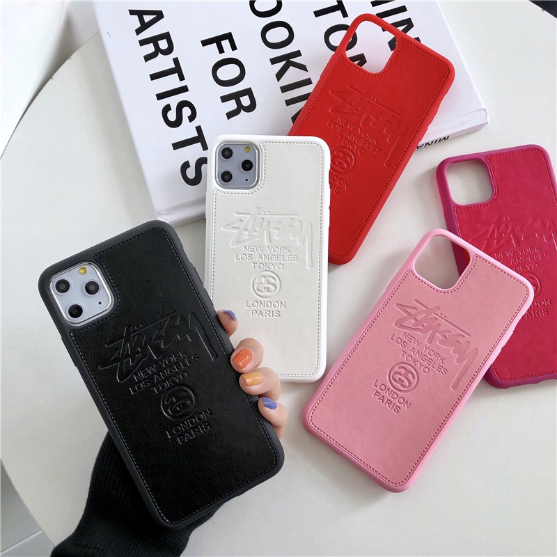Casing Soft Case Bahan Silikon Kulit Motif Stussy Untuk Iphone 6