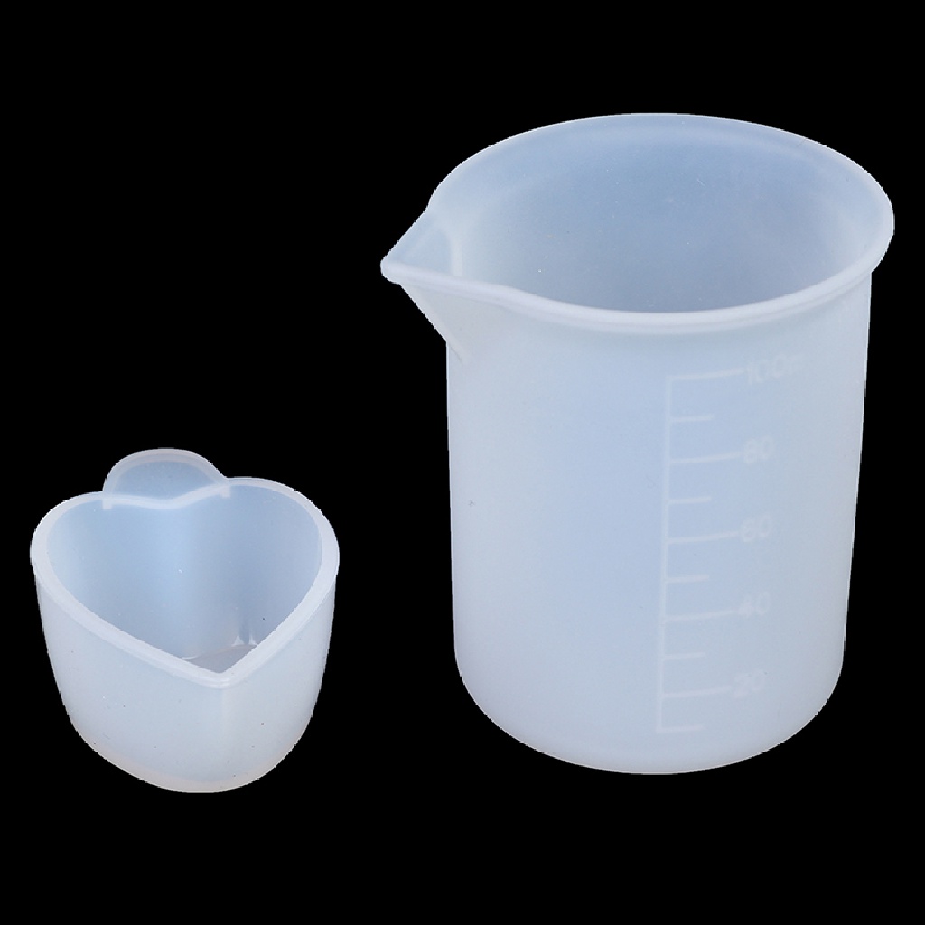 [adawnshbhyu] Silikon Resin Measuring Cup Stirrers DIY Jewelry Resin Lem Alat.