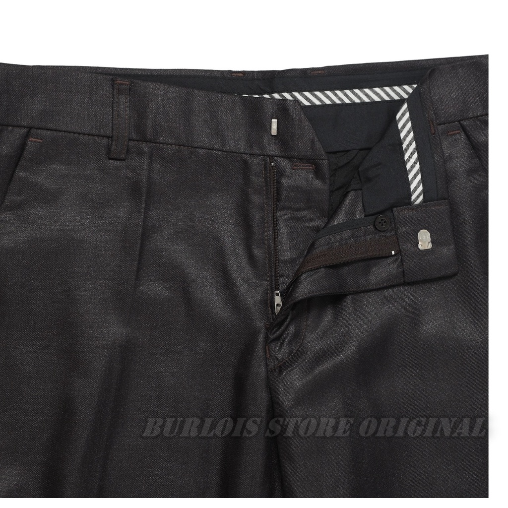 Burlois Original Celana Panjang Formal Slimfit Kantoran Super Wool Black