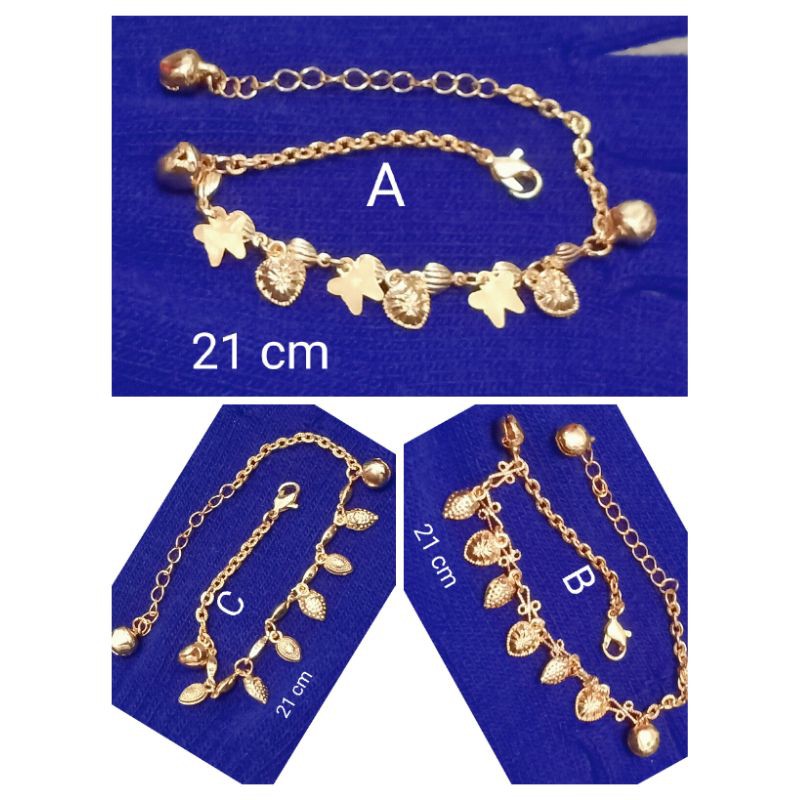 Sdr131. Gelang xuping wanita lapis emas ukuran 21 cm