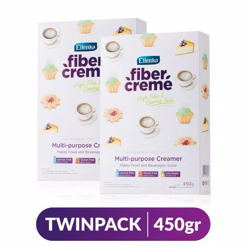 

2 pack Fibercreme Folding Box 450gr / Twin pack Fiber Creme 450 gr