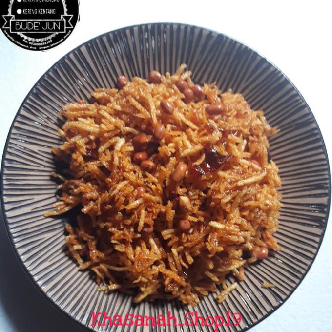 

Kering Kentang Bude Jun 1/2Kg - Pedas Biasa