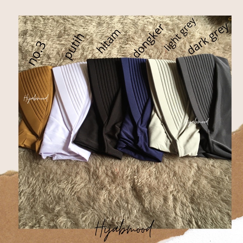 Hijab Instan Sport Warna Netral Hijab Jersey-2