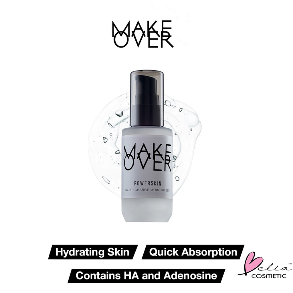 ❤ BELIA ❤  MAKE OVER Powerskin Water Charge Moisturizer 42mL (✔️BPOM)