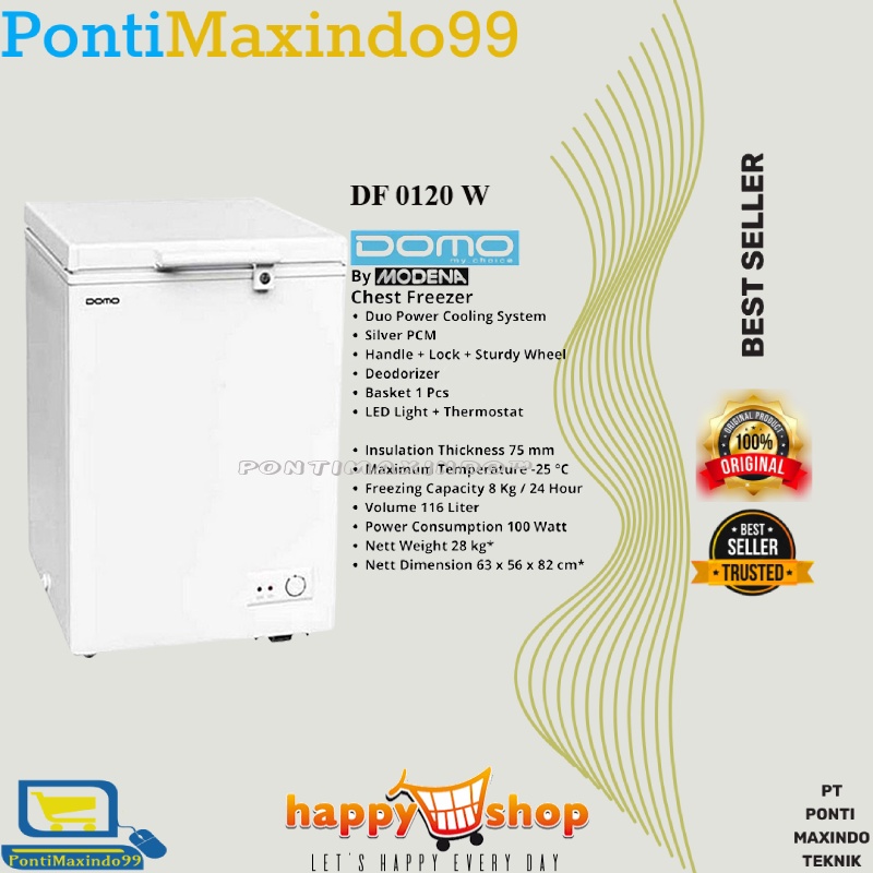 CHEST FREEZER-FREEZER BOX DOMO DF 0120 W