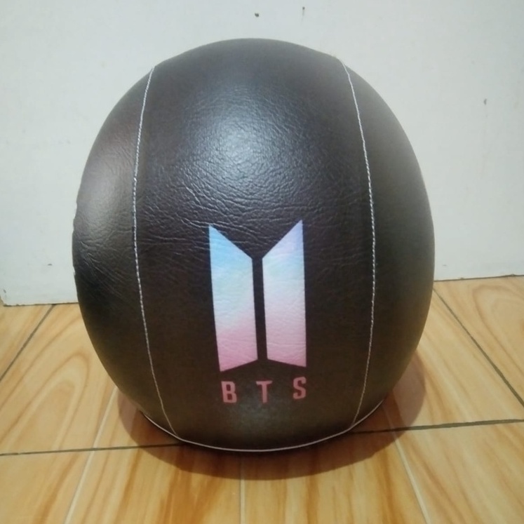 GROSIR HELM DEWASA BOGO KULIT MOTIF BTS - HELM SNI - HELM MODEL BOGO KULIT RETRO BTS - HELM KULIT BO
