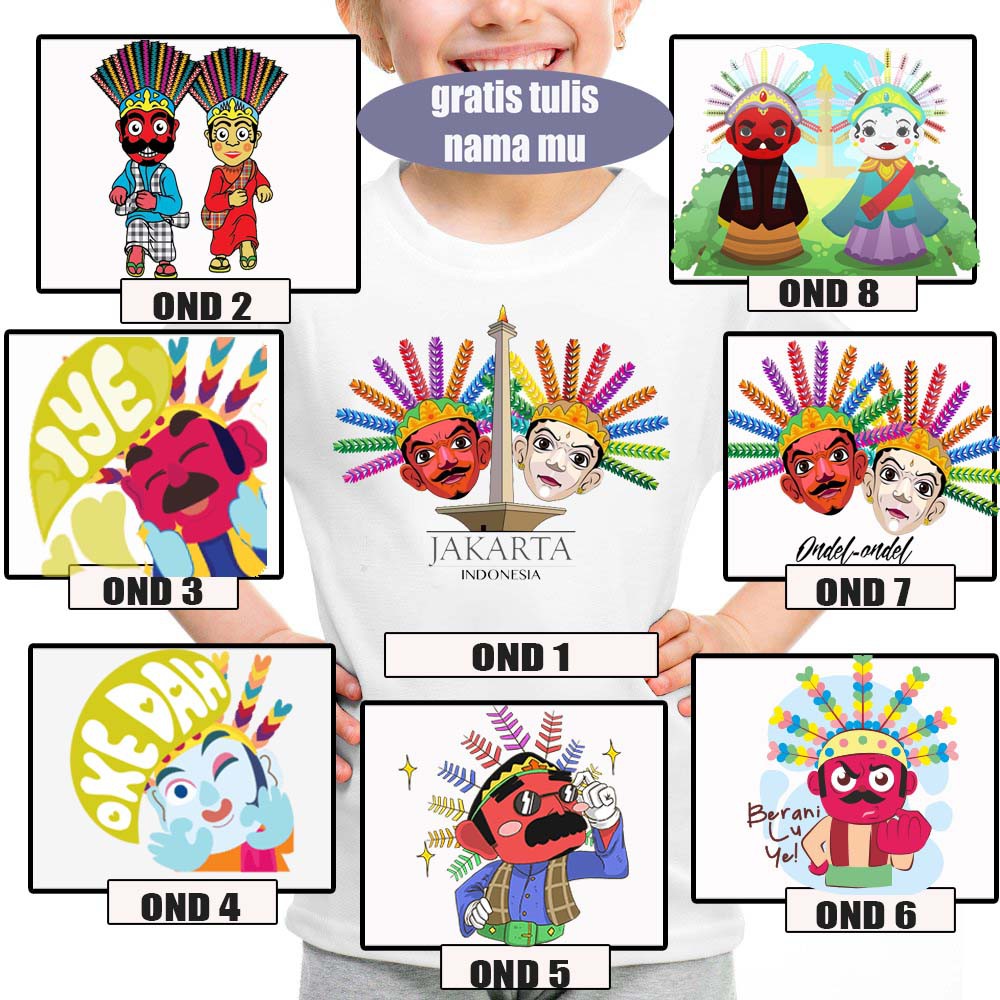Kaos Anak Ondel Ondel Betawi Ondel-Ondel