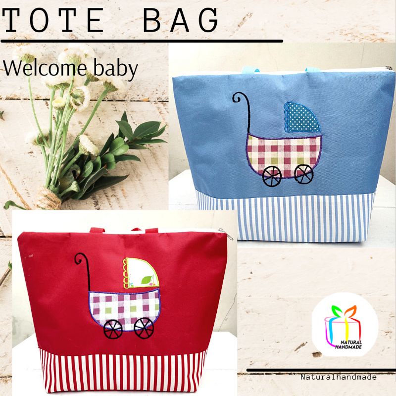 

Tote bag tema bayi/ SOUVENIR KELAHIRAN BAYI/ SOUVENIR AQIQAH/TOTE BAG CUSTOM