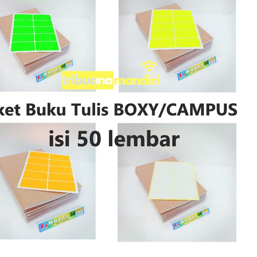 

TERBAIK Buku Tulis BOXY/CAMPUS 50 lembar lengkap dengan sampul 1pak/10buku...