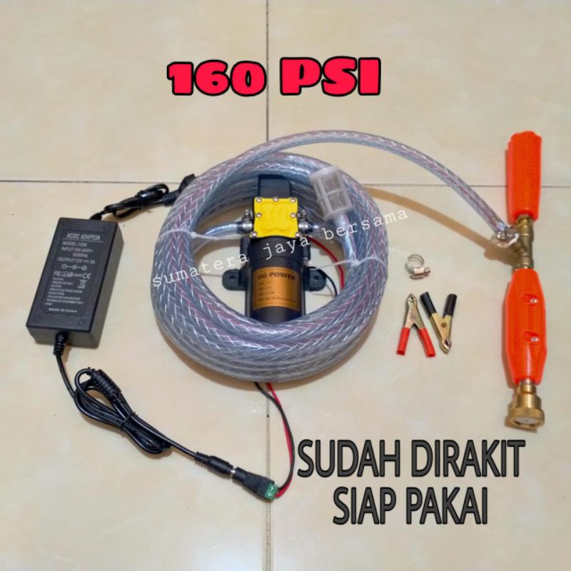 Alat steam cuci motor 160psi Mesin pompa dc mini cuci ac motor mobil
