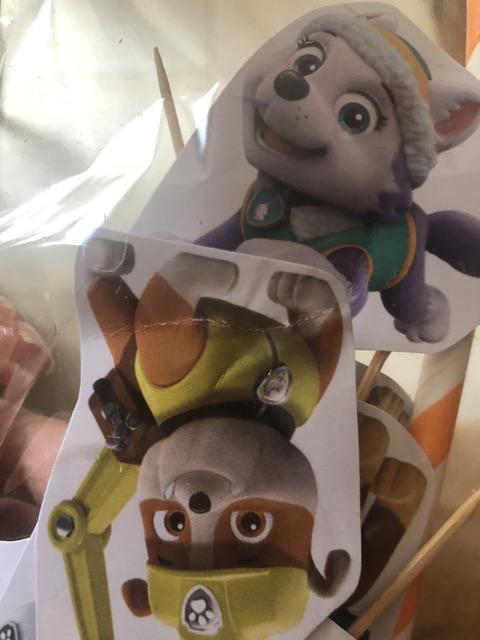 Hiasan Kue Cake Topper Birthday C1 Paw Patrol Isi 7