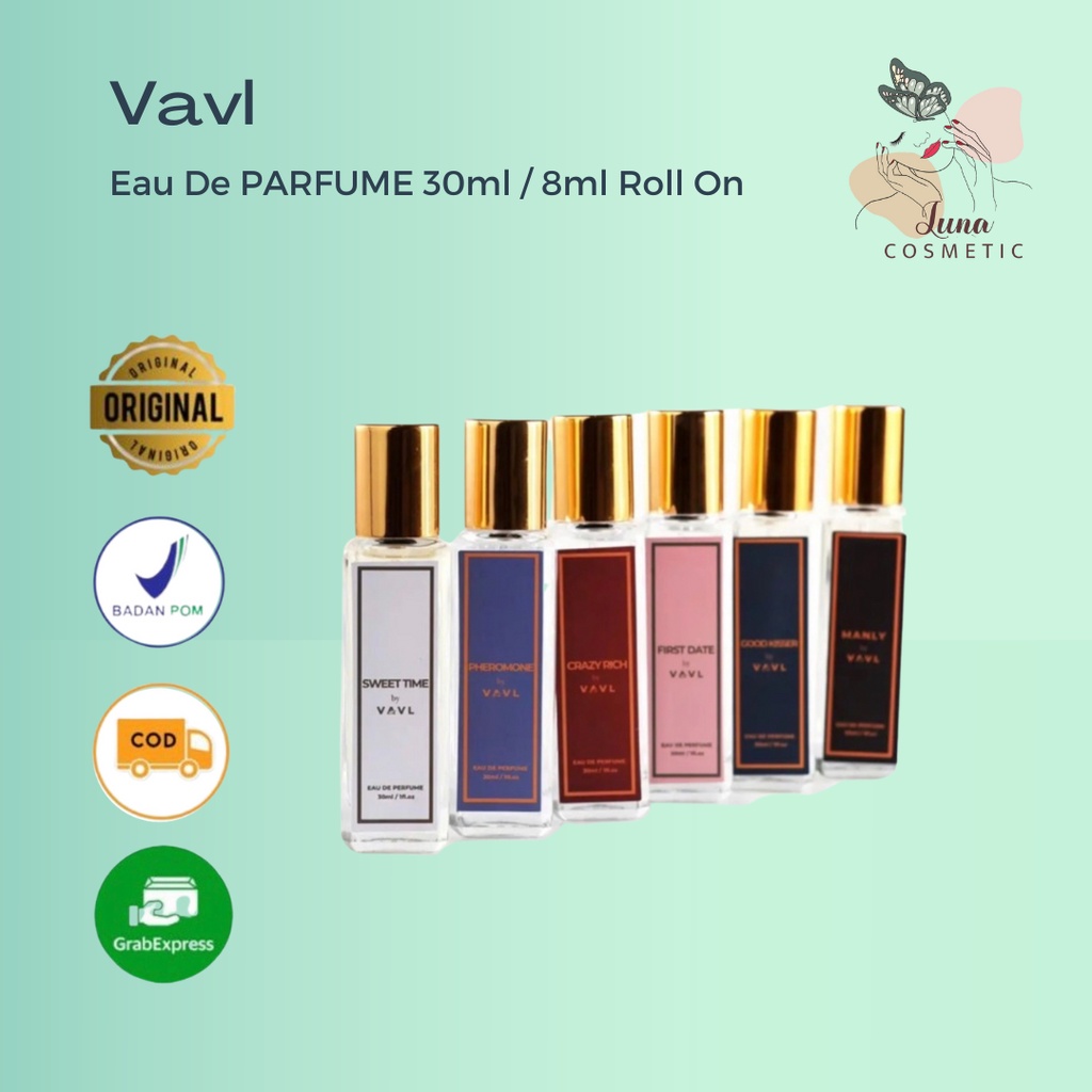 Parfum Perfume Signature VAVLBEAUTE / VAVL Eau De PARFUME 30ml / 8ml Roll On Spray BPOM Parfum Signature, Parfume Inspired parfum EDP Tahan Lama Wangi