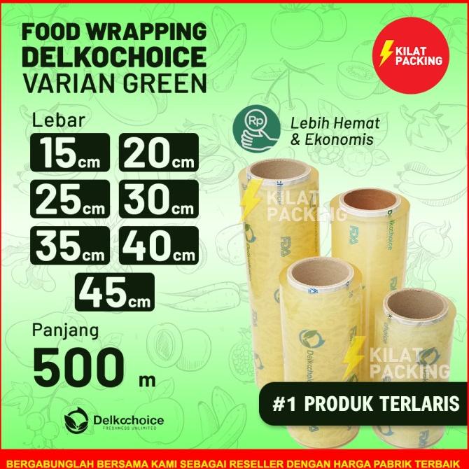 

Promo Awal tahun Cling Wrap Delkochoice 30cm x 500m FOOD GRADE premium Promo Awal tahun