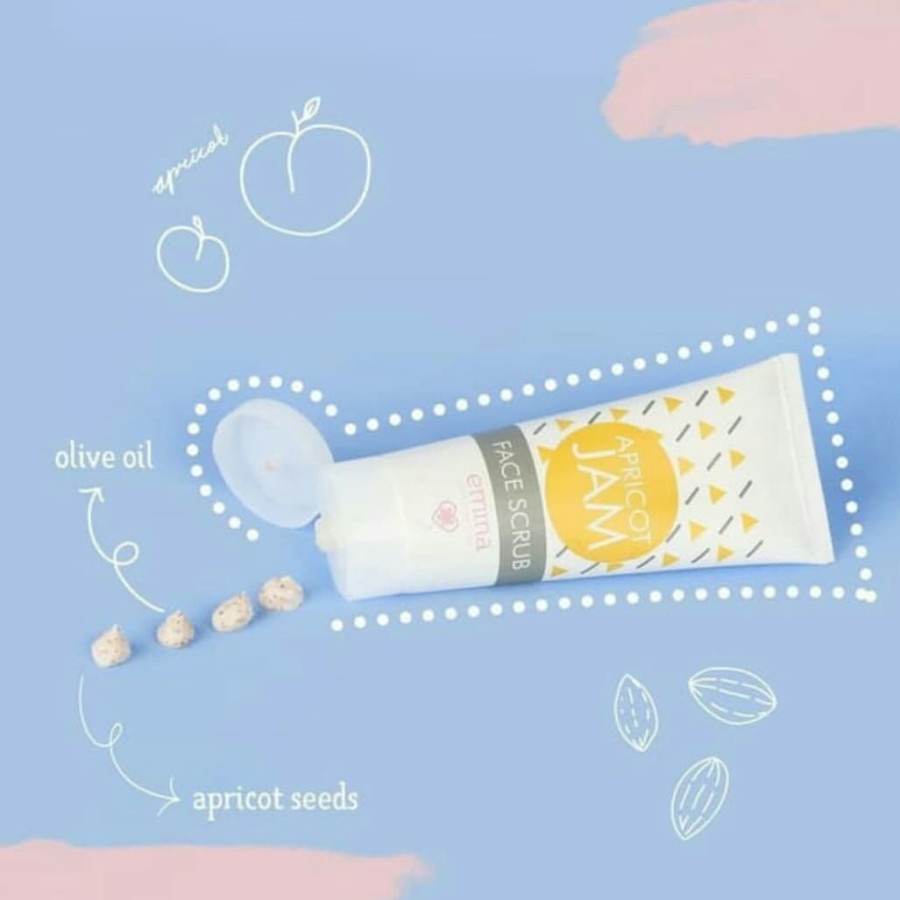 Jual Emina Apricot Jam Face Scrub 60 ml Scrub Eksfoliasi Shopee