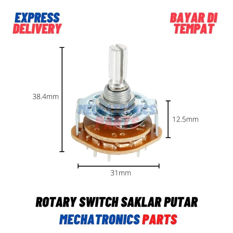 ROTARY SWITCH SAKLAR PUTAR