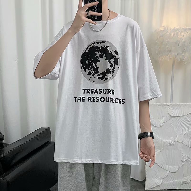 T-SHIRT OVERSIZE FASHION TREASURE PRIA DAN WANITA,KAOS UNISEX,T-SHIRT LENGAN PENDEK,KATUN 100%