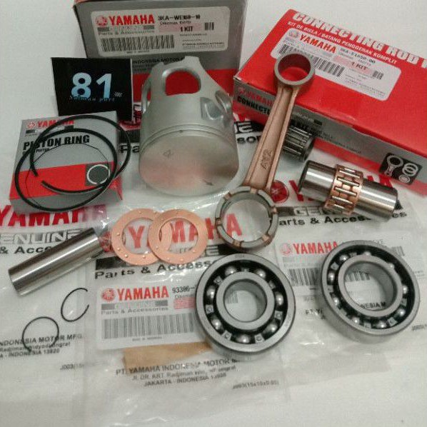 PISTON KIT ASSY+STANG SEHER BEARING YAMAHA RX KING OS-25 (3KA)